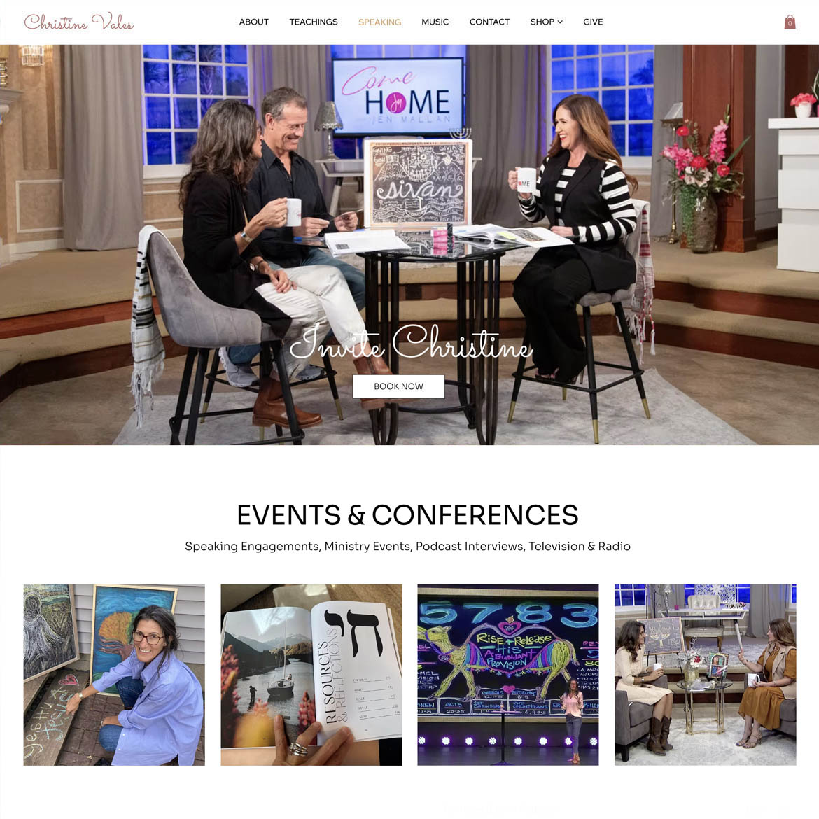 Christine Vales website